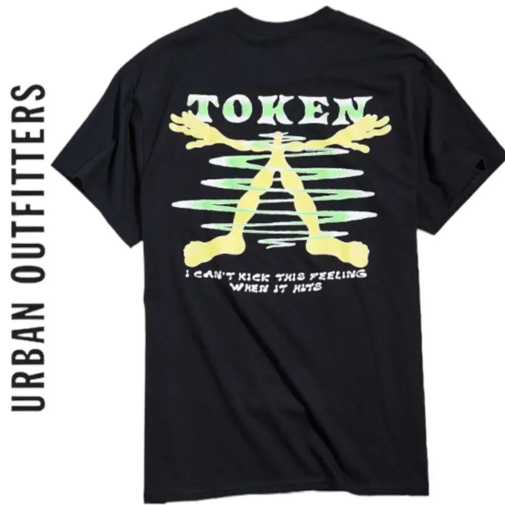 UO Urban Outfitters Token Black Dance T-Shirt Shirt Tee NEW Sz M